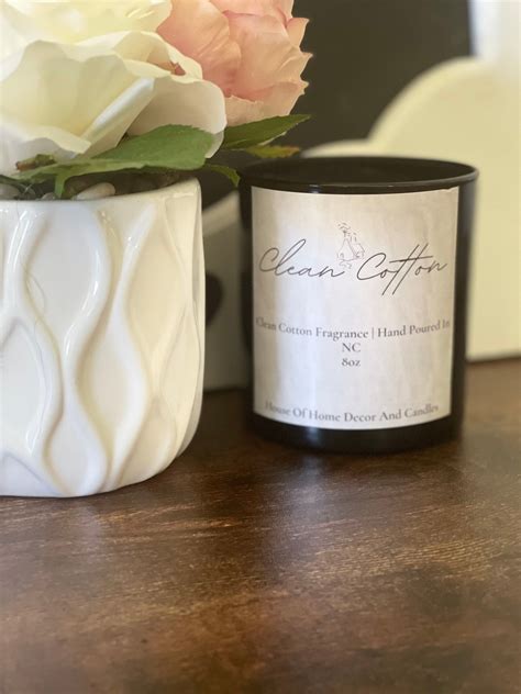 Clean Cotton Candle Etsy