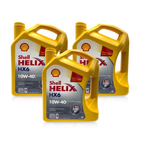 Buy Shell Helix Hx6 Synthetic Motor Oil 10000 Kms 5 Litres Pack Of