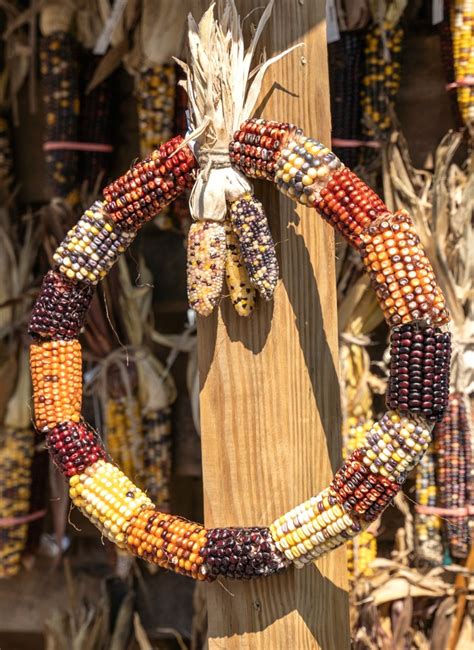 Decorating With Indian Corn Rustic Indian Corn Decorations For Fall