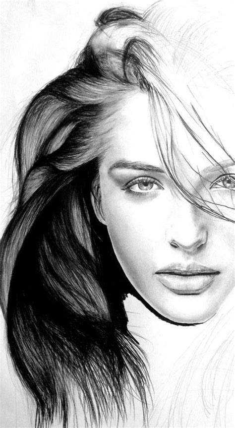 1000 Ideas About Female Face Drawing On Pinterest Drawing Faces Female Face Drawing