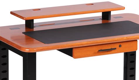 Find desk shelf riser manufacturers from china. Loft Desktop Riser Shelf, Natural Cherry - Caretta Workspace