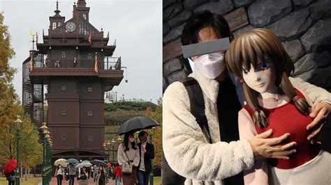 Japanese Men ‘regret Groping Girl Statues In Anime Theme Park