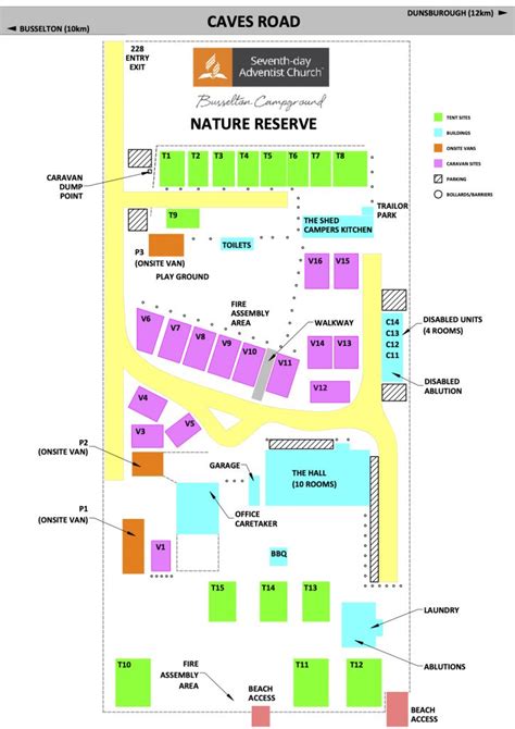Camp Layout Busselton Youth Camp Ground