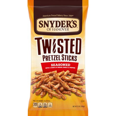 Snyders Of Hanover Pretzels Seasoned Twisted Pretzel Sticks 12 Oz