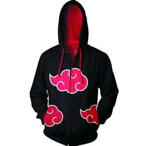 Fashion And Youth Naruto Akatsuki Cotton Zipper Hoodie Anime Sweatshirt
