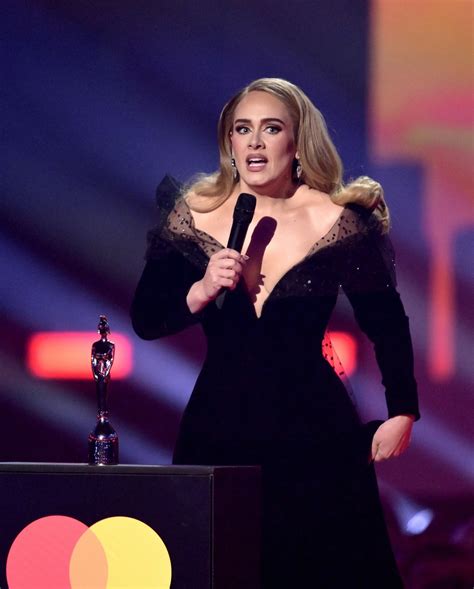Adele Dedicates Brit Artist Of The Year Award To Son Angelo And Ex