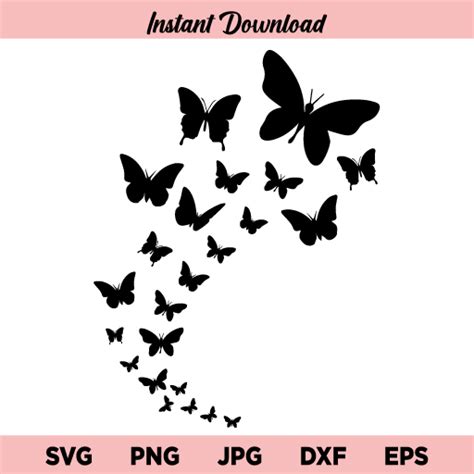 Flying Butterfly SVG