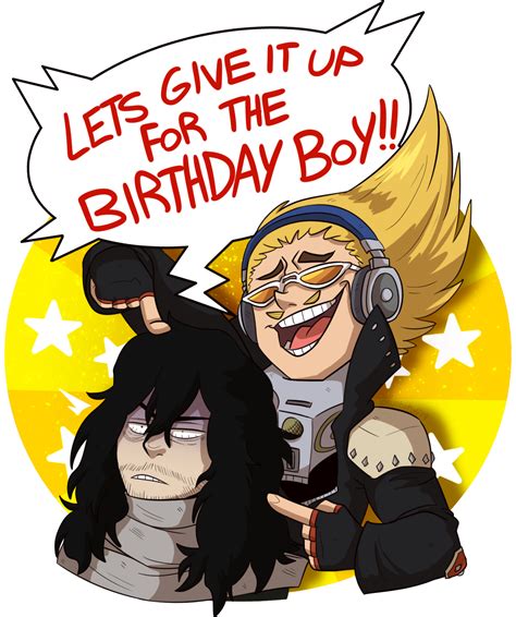 i m a day late but i m here to celebrate aizawa s birthday happy birthday groucho first time