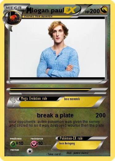 Logan paul's recent venture into the pokemon trading card game looks to have shaken up the economy. Pokémon logan paul 6 6 - break a plate - My Pokemon Card