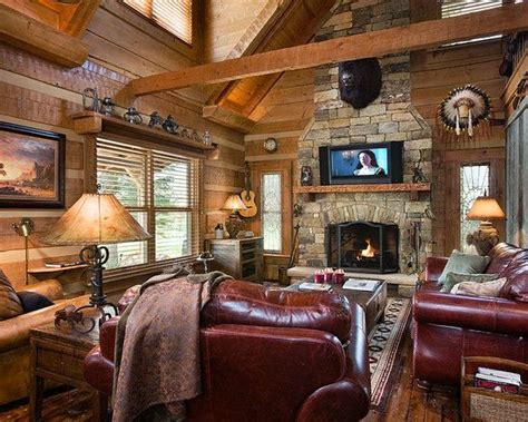 You get the opportunity to transform each and every room into a whether you're tired of your old space or you're moving into a new one, decorating it is imperative. Traditional Living Room Log Cabin Decorating Design ...