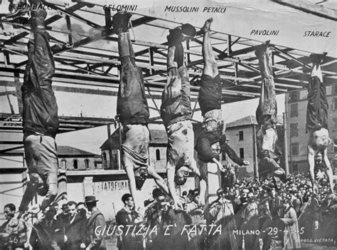 In april 1945, italians crowded see the body of former dictator, benito mussolini, strung up on a meathook alongside his mistress and other fascists, in a. Final Hours Leading to Mussolini's Death | Comando Supremo