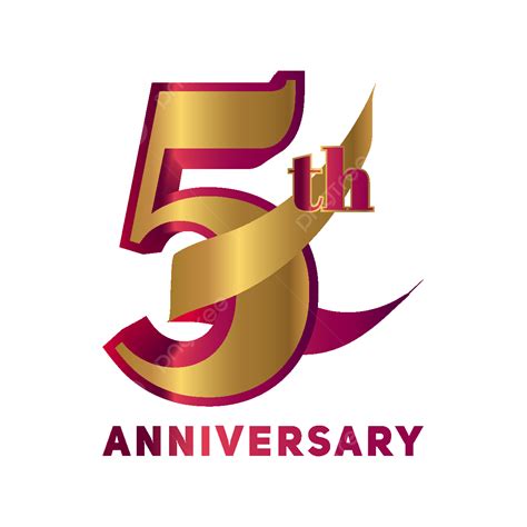 5th Anniversary Vector Hd Png Images 5th Anniversary 5th Anniversary