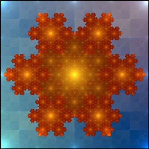 A Koch Snowflake Math Fractals Snowflakes