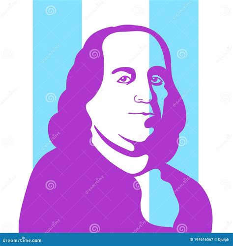 Benjamin Franklin Vector Cartoon Illustration 185290081