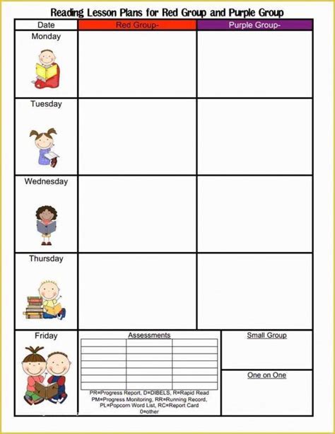 Professional Toddler Lesson Plan Template Excel Example Lesson Plan