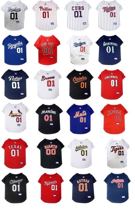 Items Similar To Customized Mlb Baseball Dog Jerseys All Teams