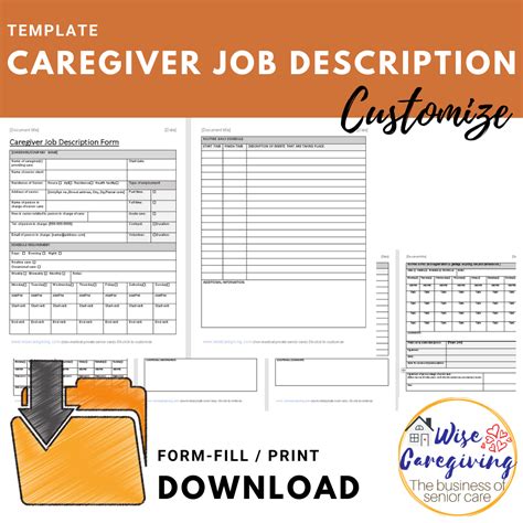 Caregiver Application Template