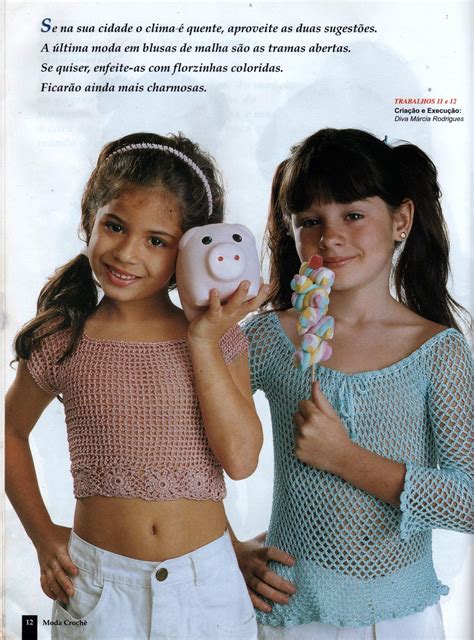 Receita De Crochê Infantil Blusas Em Crochê Para Meninas