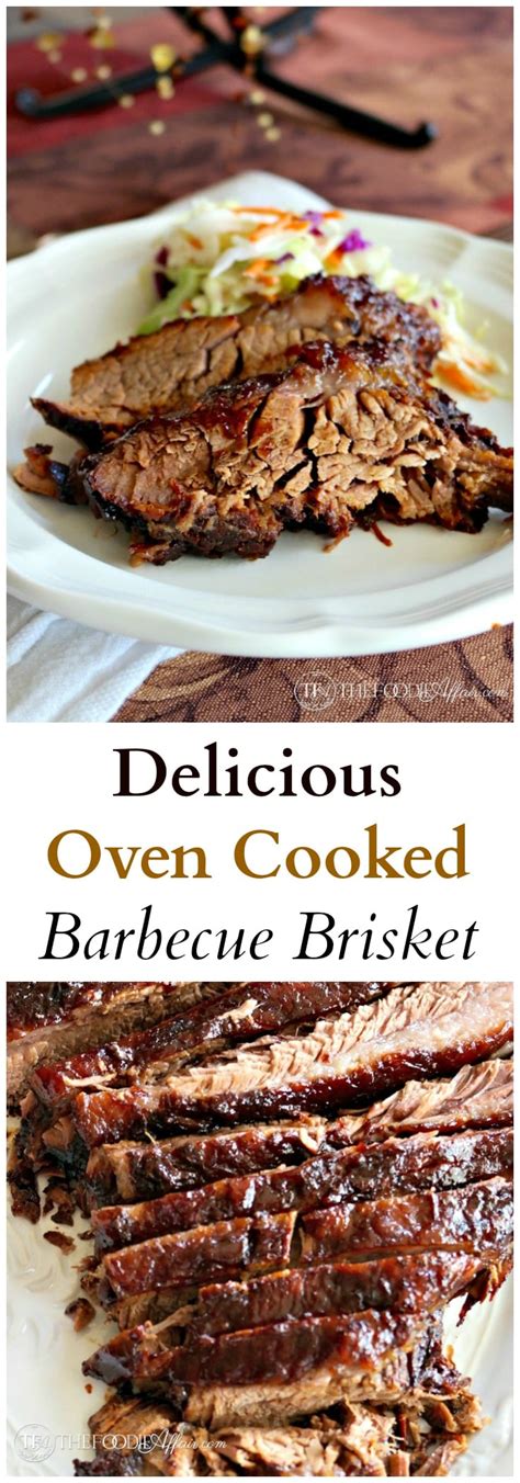 Brisket is a tough cut of meat, so it is often slow cooked to make it tenderer and more flavorful. Oven Cooked Brisket Marinated with Five Ingredients | The Foodie Affair