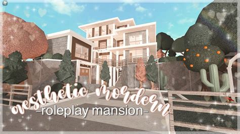 Aesthetic Modern Roleplay Mansion Bloxburg Speedbuild Luminto Youtube