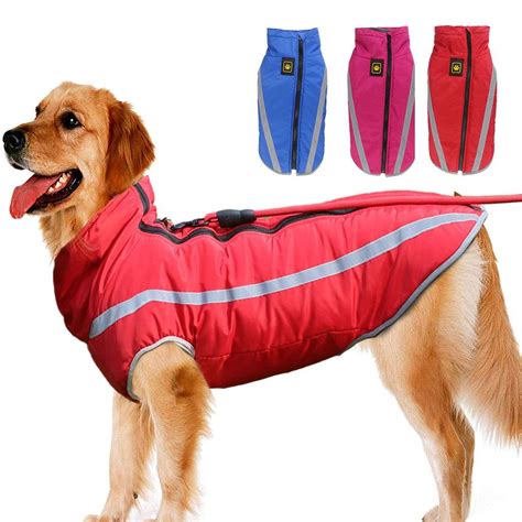 Waterproof Warm Winter Dog Coat Clothes Cute Padded Fleece Pet Puppy