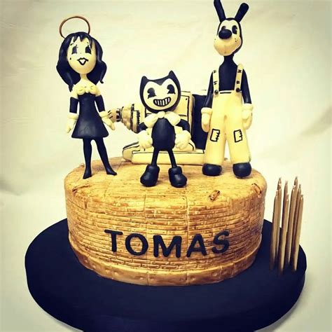 Bendy Birthday cake idea | Bendy and the ink machine, Undertale cake