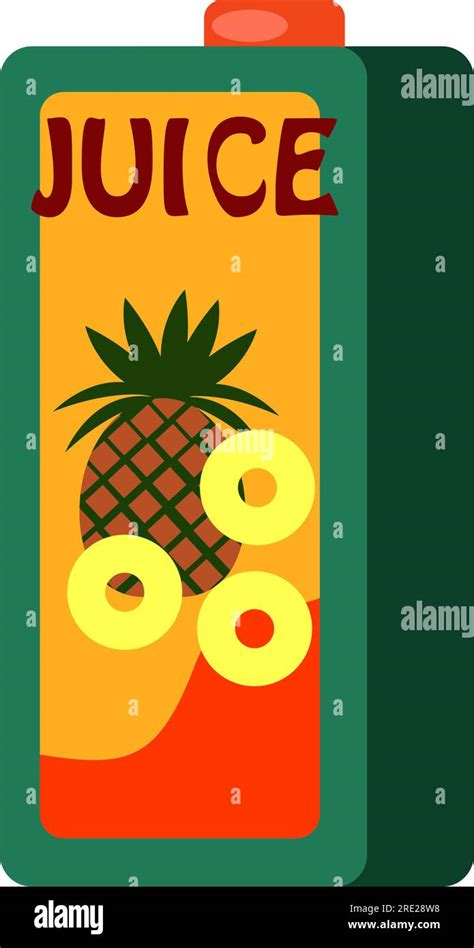 Pineapple Juice Carton Pack Stock Vector Image And Art Alamy