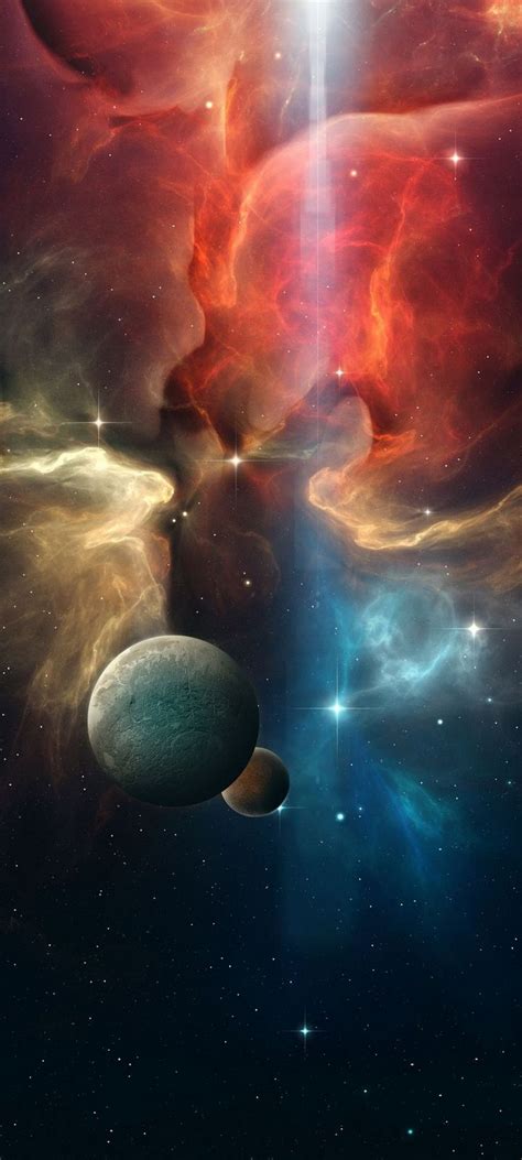 Multicolor Space Planet Wallpaper 720x1600