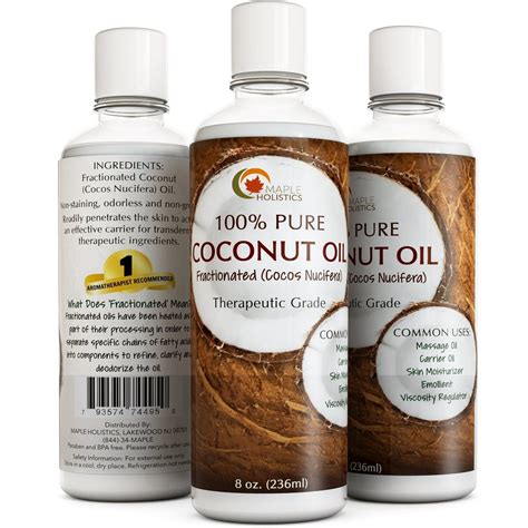 Fractionated Coconut Oil For Skin And Hair Liquid Coconut Oil For Hair Care And Body Oil For