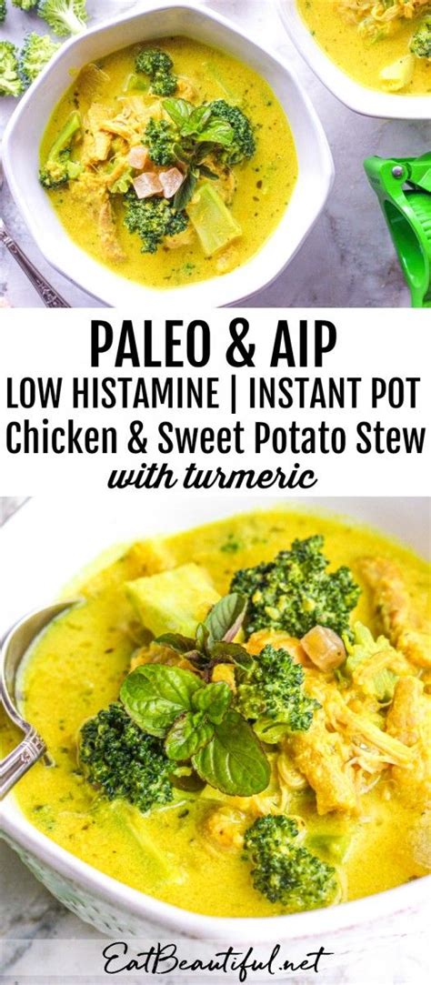 3 pounds boneless chicken thighs 3/4 cup pesto 2 pounds (8 medium) red potatoes, quartered 1 large sweet onion, peeled and. Low Histamine Instant Pot Chicken & Sweet Potato Stew (GF ...