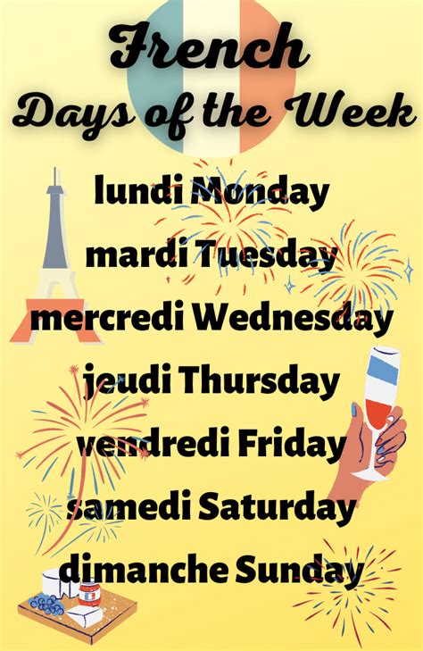 Days Of The Week In French Complete Guide Frenchlearner 2023