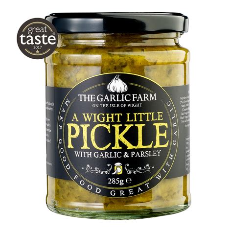 Garlic Farm A Wight Little Pickle With Garlic And Parsley 285g