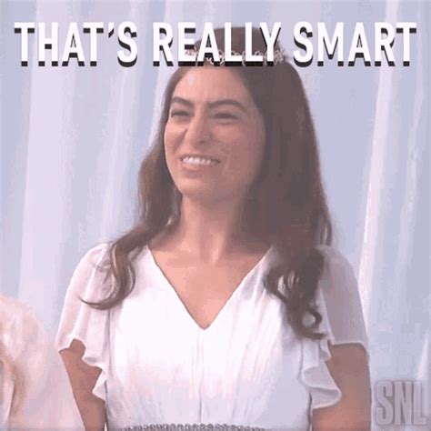 Thats Really Smart Saturday Night Live GIF Thats Really Smart
