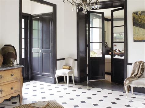 idee déco entrée noir et blanc