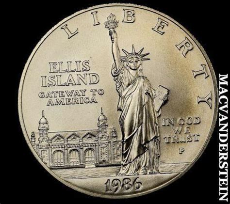1986 Ellis Island Silver Dollar Ebay