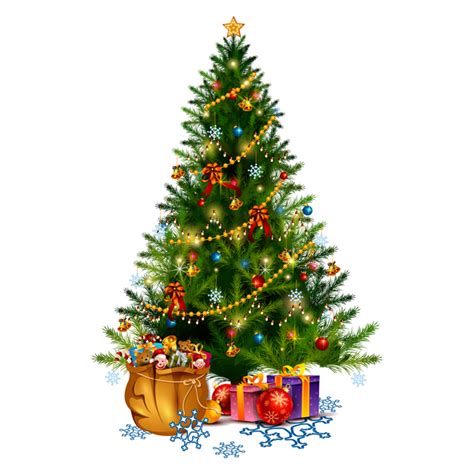 Christmas Tree With T Vector Illustration 02 Free Download