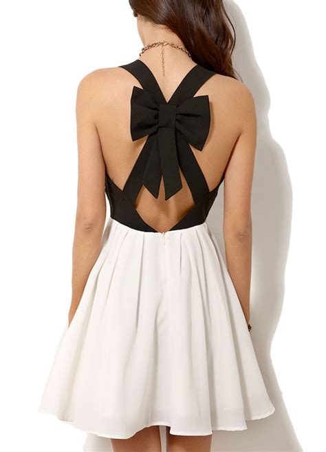 Bow Back Dress Picture Collection