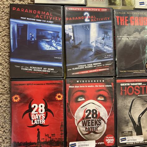 Horror Dvds Saw The Grudge Paranormal Activity Days Later Hostel Chainsaw Ebay