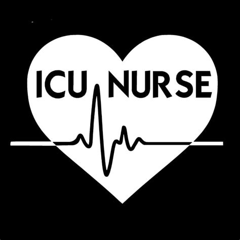 Icu Nurse Vinyl Decal Intensive Care Unit Nurse Nurse Etsy
