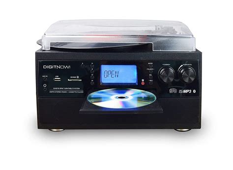 Digitnow 3 Speed Bluetooth Record Player Turntable Lp Vinyl To Mp3
