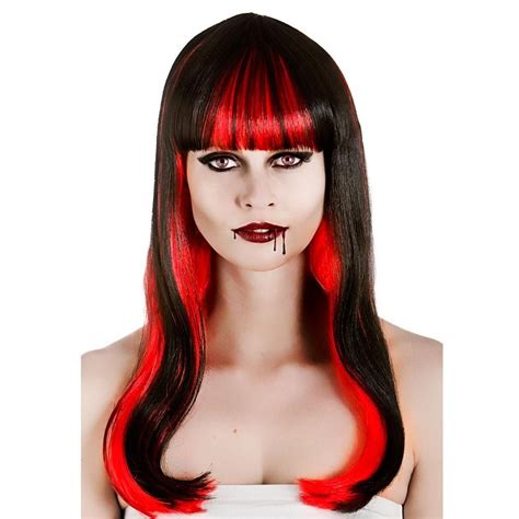 Alluring Vampire Wig Carnival Store Gmbh Dracula Fancy Dress Halloween Fancy Dress Red Wigs