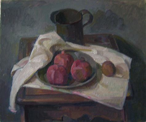 Wilbur Niewald Still Life With Pomegranates New York Studio School