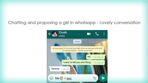 Maybe you would like to learn more about one of these? Chatting and proposing crush girl in WhatsApp Tamil conversation - YouTube