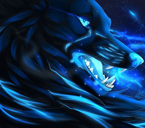 Cnuser galaxy space blue wolf paintings on canvas printed, 3d animal wall art painting pictures for living room home decor decoration (18x24 . Best Of Cool Wolf Mythical Creature Galaxy Wolf Wallpaper ...