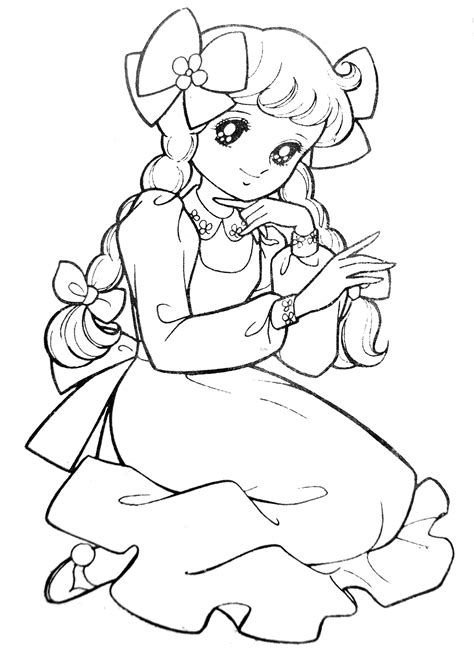 Shoujo Manga Coloring Pages Sketch Coloring Page