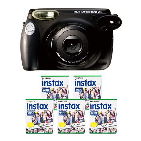 Fujifilm Instax 210 Instant Photo Camera Kit With 5 Twin
