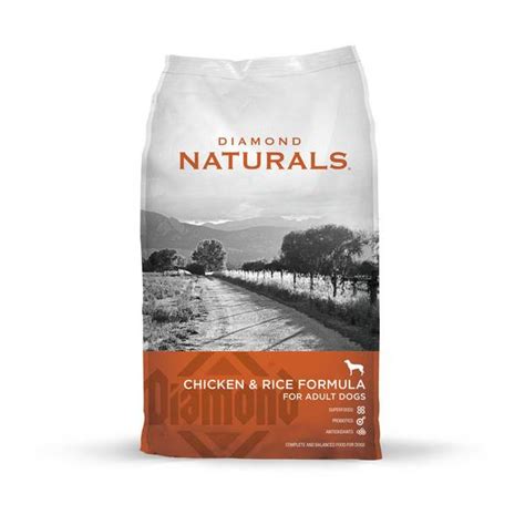 4.8 (667) see price at checkout. Diamond Naturals Adult Chicken & Rice Dog Food