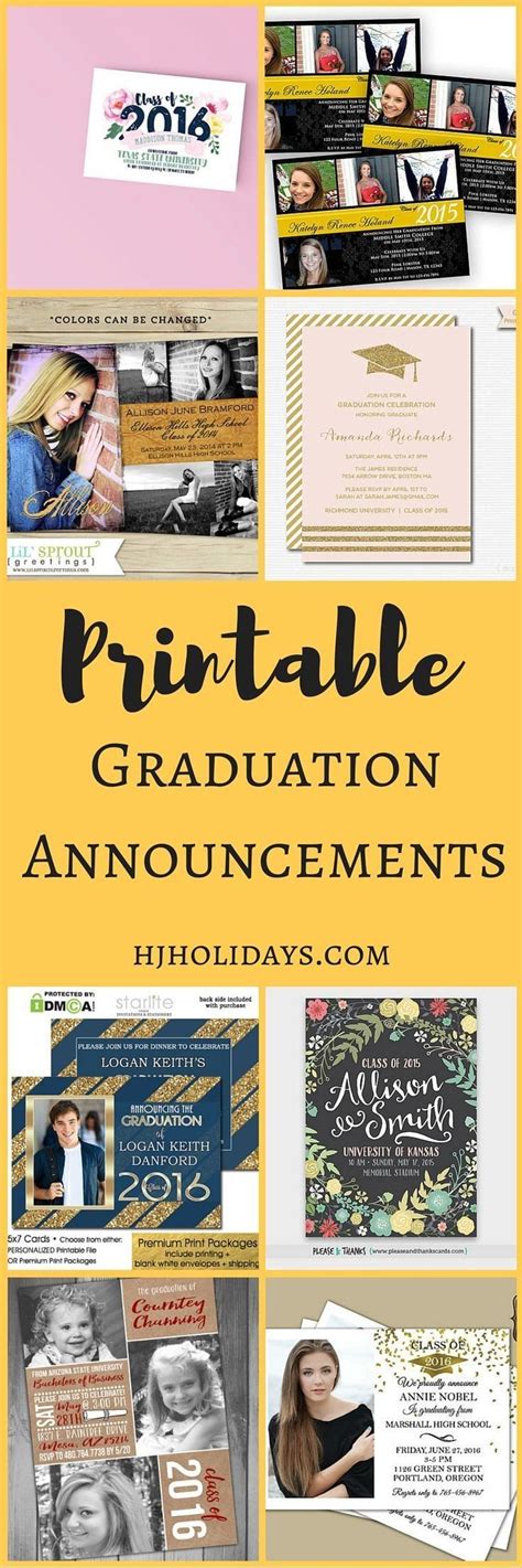 Free Printable Graduation Announcements Printable Graduation