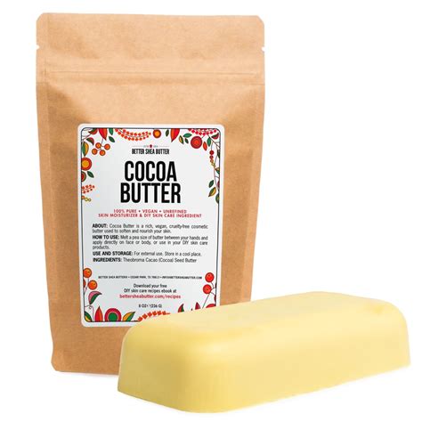 Raw Cocoa Butter Organic Pure And Unrefined Better Shea Butter