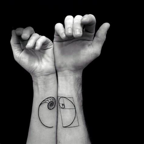 60 Fibonacci Tattoo Designs For Men Spiral Ink Ideas